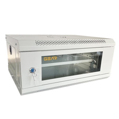 Шафа серверна настінна GEAR 4U 19'' 600x450x240 Сіра (GWMSN-4U-600-450G)