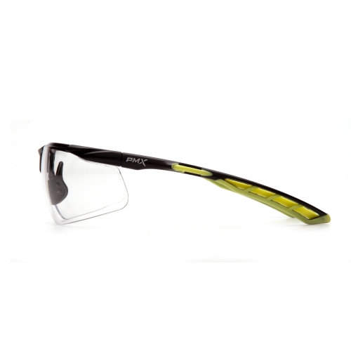Окуляри захисні Pyramex Flex-Lyte Black-Lime (clear), прозорі в чорно-лаймовій оправі