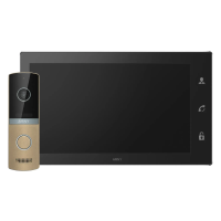 Комплект відеодомофона мультиформатний ARNY AVD-1421 (AVD-1040 2Мп 10'' IPS PiP + AVP-NG230 1Мп 120°), Black + Champagne