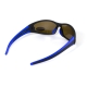 Окуляри поляризаційні BluWater Daytona-4 Polarized (brown) коричневі з синіми дужками
