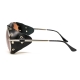 Окуляри захисні Global Vision Aviator-3 (drive mirror), коричневі зі з'ємним ущільнювачем із синтетичної "шкіри"