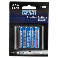 Батарейки SEVEN LR03 AАA 1.5V 4 шт Батарейки SEVEN LR03 AАA 1.5V 4 шт