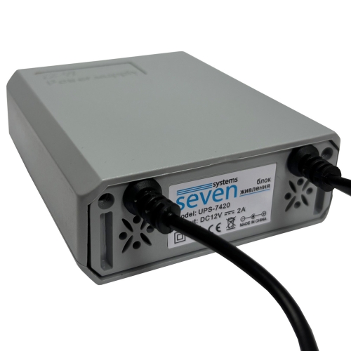 Mini UPS SEVEN UPS-7420 12V/2A для інтернету, роутера, модему, домофона або камер відеоспостереження