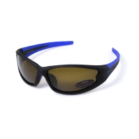 Окуляри поляризаційні BluWater Daytona-4 Polarized (brown) коричневі з синіми дужками