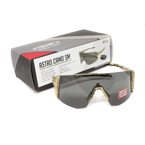 Окуляри захисні Global Vision Astro+RX Camo (gray), сірі в камуфльованій оправі, з діоптрійною вставкою в комплекті