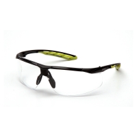 Окуляри захисні Pyramex Flex-Lyte Black-Lime (clear), прозорі в чорно-лаймовій оправі