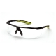 Окуляри захисні Pyramex Flex-Lyte Black-Lime (clear), прозорі в чорно-лаймовій оправі