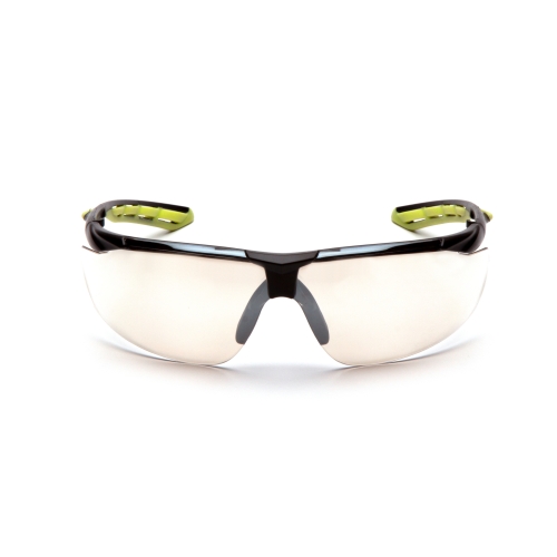 Окуляри захисні Pyramex Flex-Lyte Black-Lime (clear), прозорі в чорно-лаймовій оправі