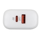 Зарядка для телефону LP 45W (Type-C+USB) QC + кабель (Type-C to Type-C) 45WCH