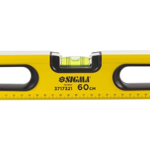 Рівень магнітний 3 капсули 2 рукоятки 60см SIGMA (3717321)