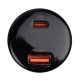 Зарядка в прикурювач LP 100W Type-C+USB (QC4/PD3.0/PPS) WCH01