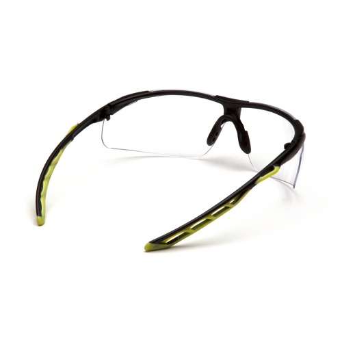 Окуляри захисні Pyramex Flex-Lyte Black-Lime (clear), прозорі в чорно-лаймовій оправі