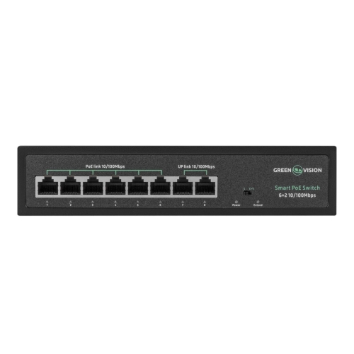 Комутатор мережевий POE GV-015-D-06+2P