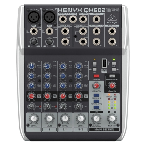Мікшерний пульт BEHRINGER QX602MP3 Xenyx
