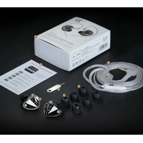 Навушники  KZ Audio VADER PRO BLACK BASS Tuning Edition NO MIC