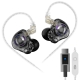 Навушники KZ Audio Gale MIC Sound Cart  USB Type-C