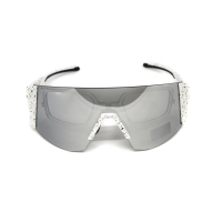 Окуляри захисні Global Vision Astro+RX White (G-Tech™ silver), дзеркальні сірі в білій оправі з діоптрійною вставкою в комплекті