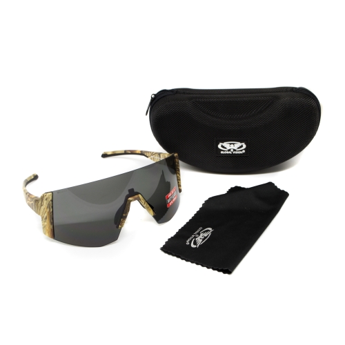 Окуляри захисні Global Vision Astro+RX Camo (gray), сірі в камуфльованій оправі, з діоптрійною вставкою в комплекті