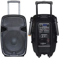 JB12RECHARGE350+MP3/Bluetooth+20V INVERTER+2pcs VHF mic
