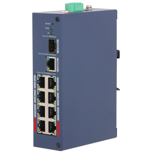 Комутатор 10 портів керований Dahua DH-CHS4110-8ET-110 PoE