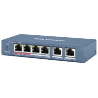 PoE Комутатор 4-портовий Hikvision DS-3E0106HP-E
