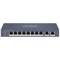 Комутатор 10 портів керований Hikvision DS-3E1310HP-EI