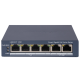Комутатор 6 портів керований Hikvision DS-3E1506P-EI/MPoE