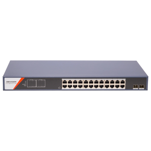 Комутатор 24 порти керований Hikvision DS-3E1526P-SI-24P2F
