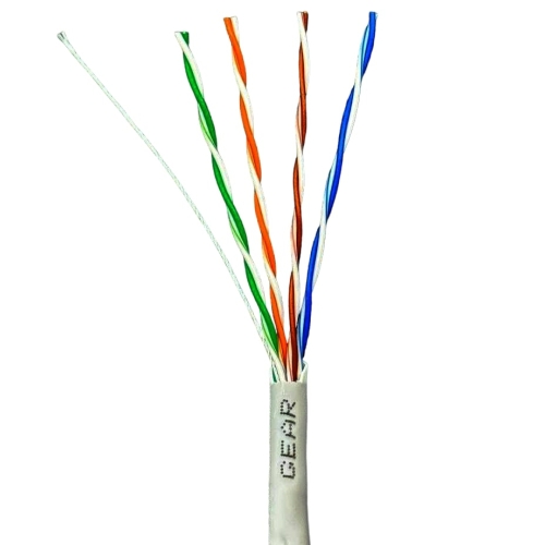 Мережевий кабель вита пара GEAR САТ.5E UTP-CCA-4Px2x0.51 (GEC-UTPCCA051305), 305м