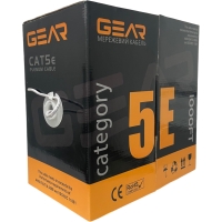 Мережевий кабель вита пара GEAR САТ.5E UTP-CCA-25-4Px2x0.51 (GEC-UTPCCA25051305), 305м