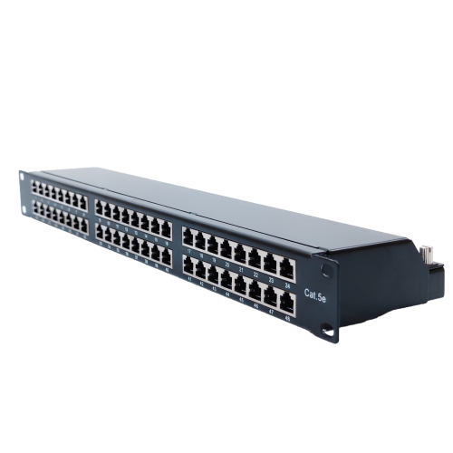 Патч-панель 19" 1U STP 48xRJ-45 Dual IDC type, кат. 5e, LW