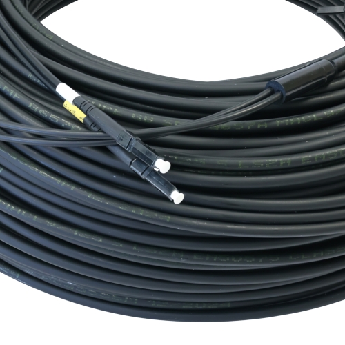 Патчкорд LC/UPC-LC/UPC SM, 5мм, 3мм armored branch, зовнішнього виконання 150 м, Duplex