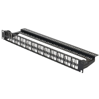Патч-панель з'єднувальна 19" 48 RJ45, 1U, без модулів, LW