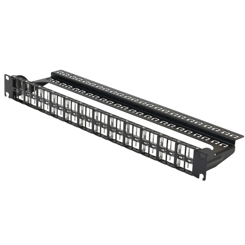 Патч-панель з'єднувальна 19" 48 RJ45, 1U, без модулів, LW