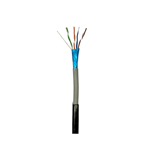 Мережевий кабель вита пара для зовнішніх робіт GEAR CAT.6 FTP-CCA-4Px2x0.51 Outdoor PVC+PE, 305 м. (GEC-FTPC6CCAOUT051305)