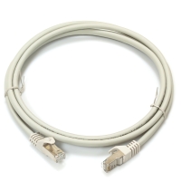 Патч-корд S/FTP, 15 м, кат. 6А, сірий, LW