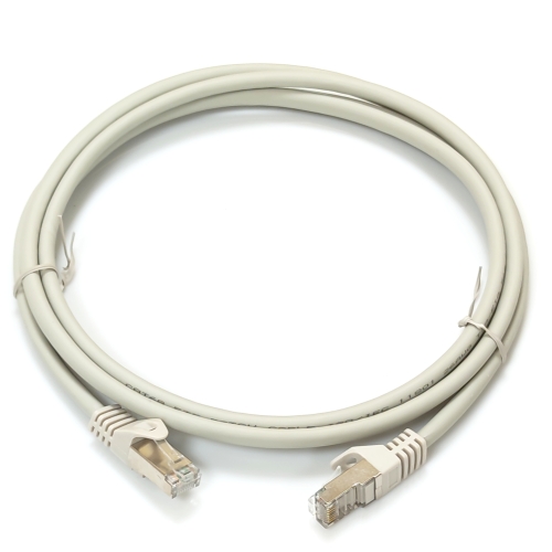 Патч-корд S/FTP, 15 м, кат. 6А, сірий, LW