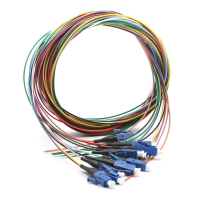 Набір кольорових пігтейлів LC/UPC 1.5 м, SM, Easy strip, для 12 волокон