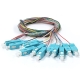 Набір кольорових пігтейлів SC/UPC 1.5 м, MM (OM3), Easy strip, для 12 волокон