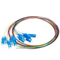 Набір кольорових пігтейлів SC/UPC SM 1.5 м, Easy strip, для 12 волокон