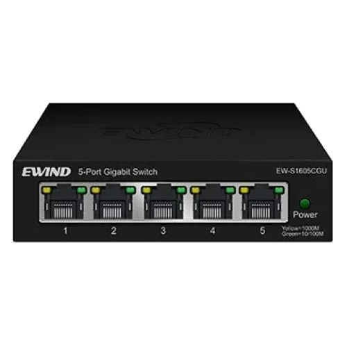 Комутатор 5 портів некерований Ewind EW-S1605CGU 1000M