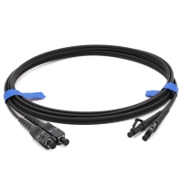 Патчкорд SC/UPC-LC/UPC MM (OM3) 10м Duplex чорний