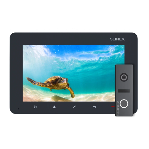 Комплект відеодомофона Slinex SM-07M Graphite + ML-17HD Graphite