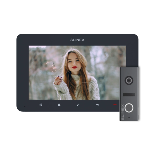 Комплект відеодомофона Slinex SM-07 Graphite + ML-17HD Graphite