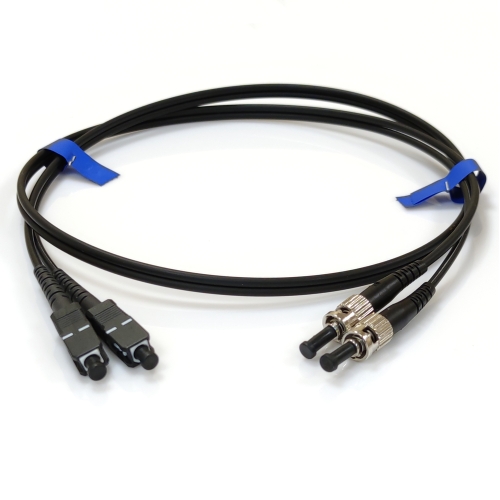 Патчкорд ST/UPC-SC/UPC MM (G50-OM3) 5м чорний Duplex