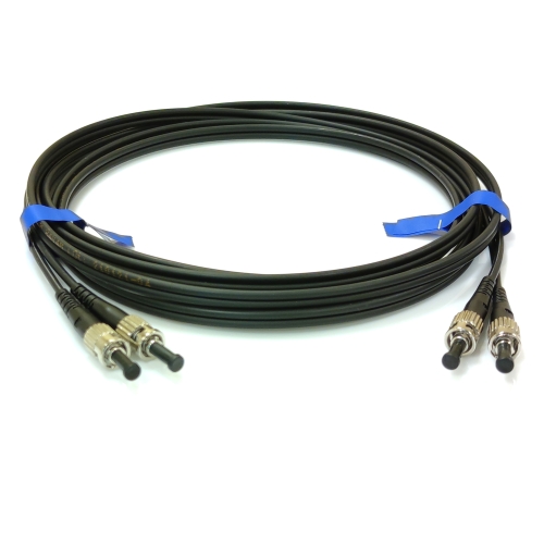 Патчкорд ST/UPC-ST/UPC MM (G50-OM3) 10м чорний Duplex