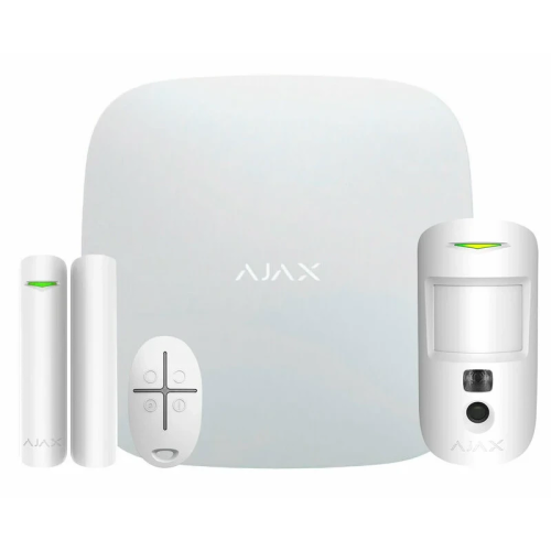 Комплект Ajax StarterKit Cam HDR white охоронної сигналізації