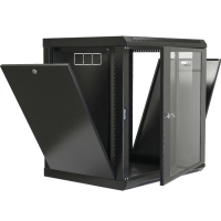 Шафа 19" 12U, 600x500x640мм (Ш*Г*В), економ, акрилове скло, чорна