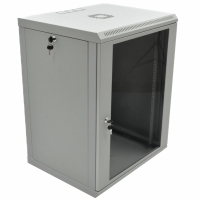Шафа 19" 15U, 600x500x773мм (Ш*Г*В), економ, акрилове скло, сіра