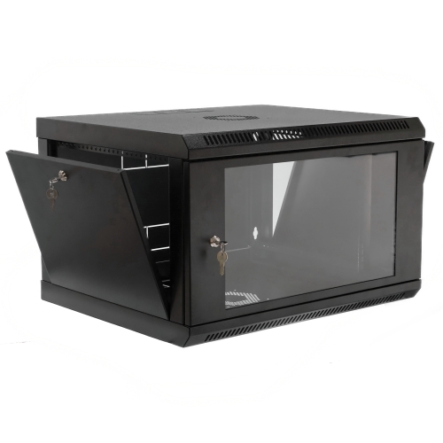 Шафа 19" 6U, 600x400x373мм (Ш*Г*В), економ, акрилове скло, чорна